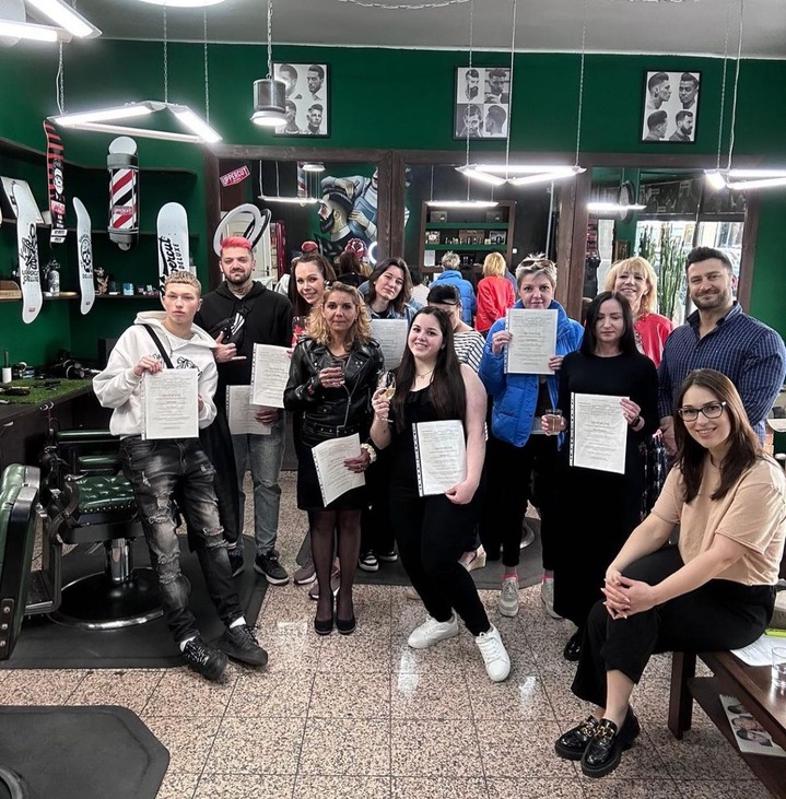 Barber Akademie — výuka a praxe 1