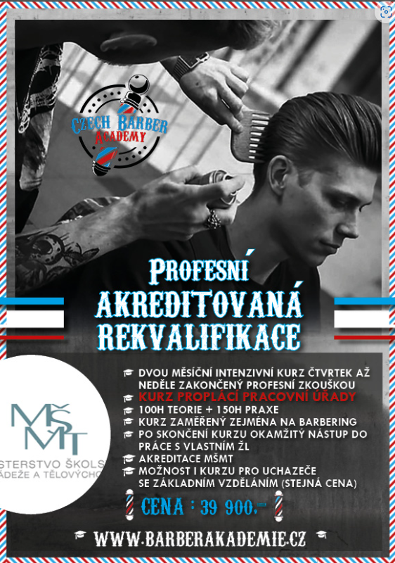 Akreditace MŠMT — Barber Akademie